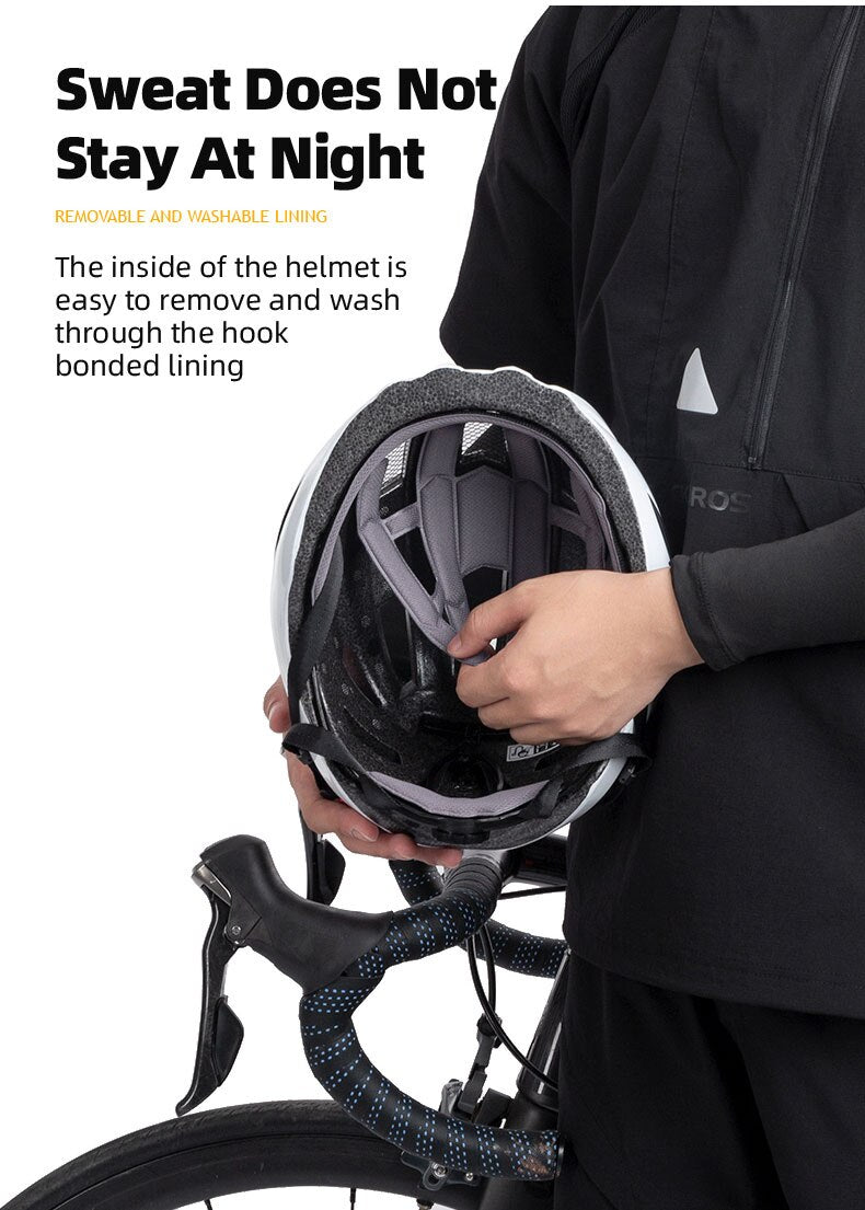 RockBros Road Ultralight Helmet with Integrated Rear Light