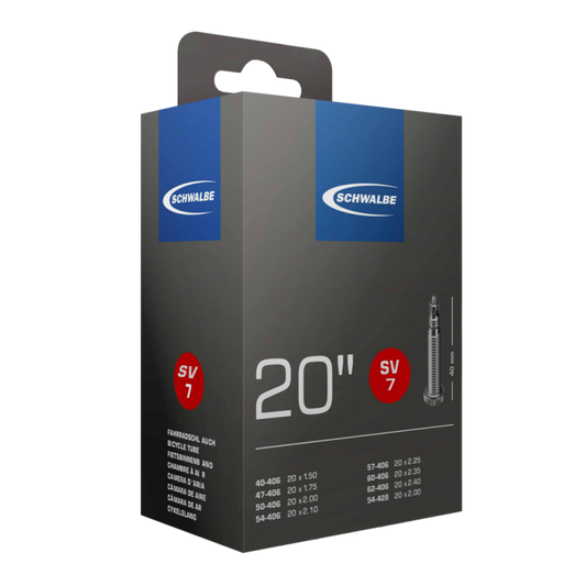 Schwalbe SV7 20in x 1.5-2.0in Inner Tube (Presta Valve)