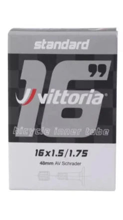 Vittoria Standard Butyl Inner Tube - 16 x 1.5 to 1.75in Schrader Valve (AV)