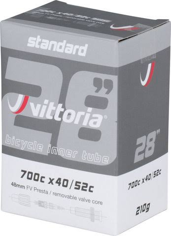 Vittoria Standard Butyl Inner Tubes 700 x 40 to 52c w/ 48mm Presta Valve (FV)