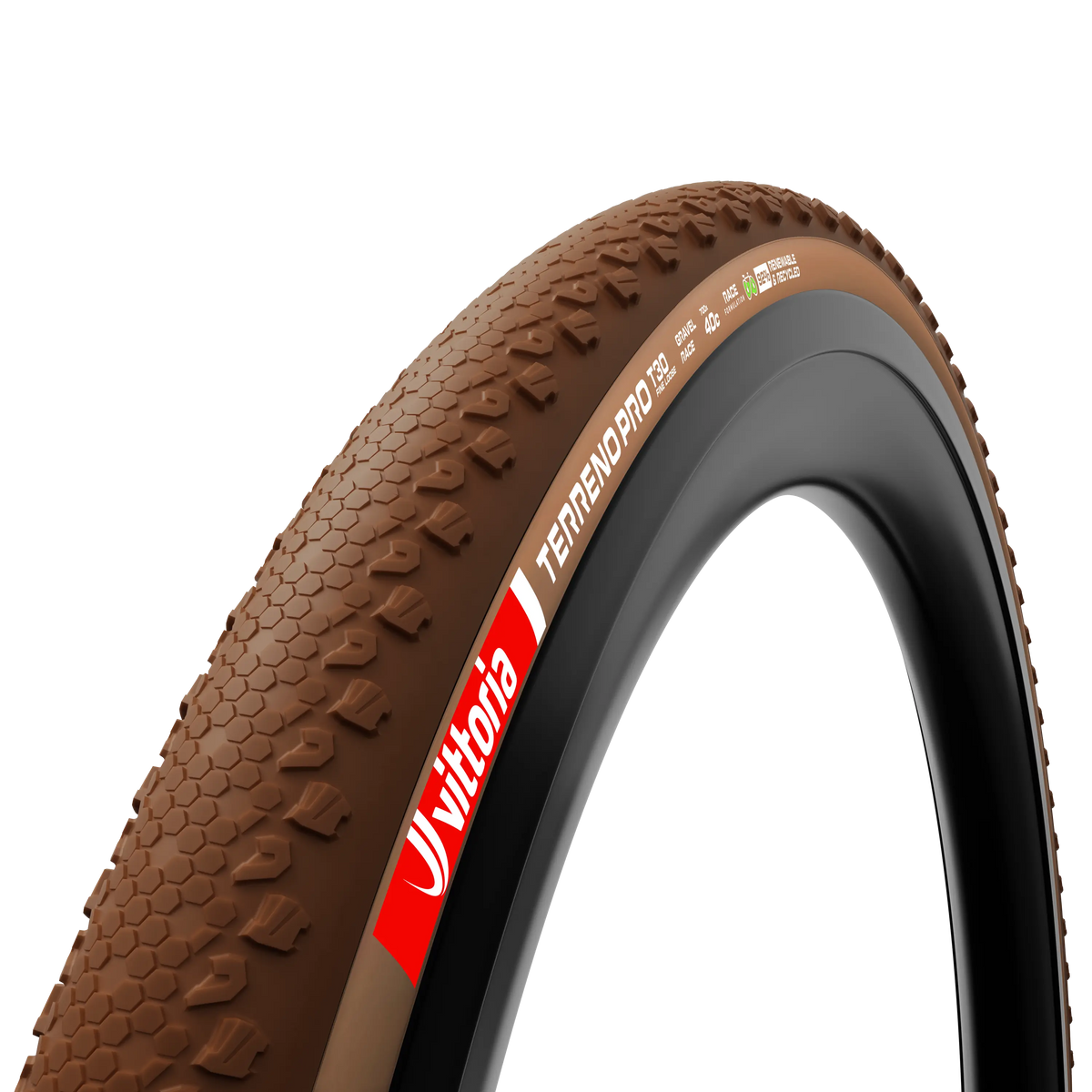 Vittoria Terreno Pro T30 Natural Brown Tires for Loose Gravel Race (700 x 35, TLR)