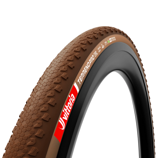 Vittoria Terreno Pro T30 Natural Brown Tires for Loose Gravel Race (700 x 35, TLR)