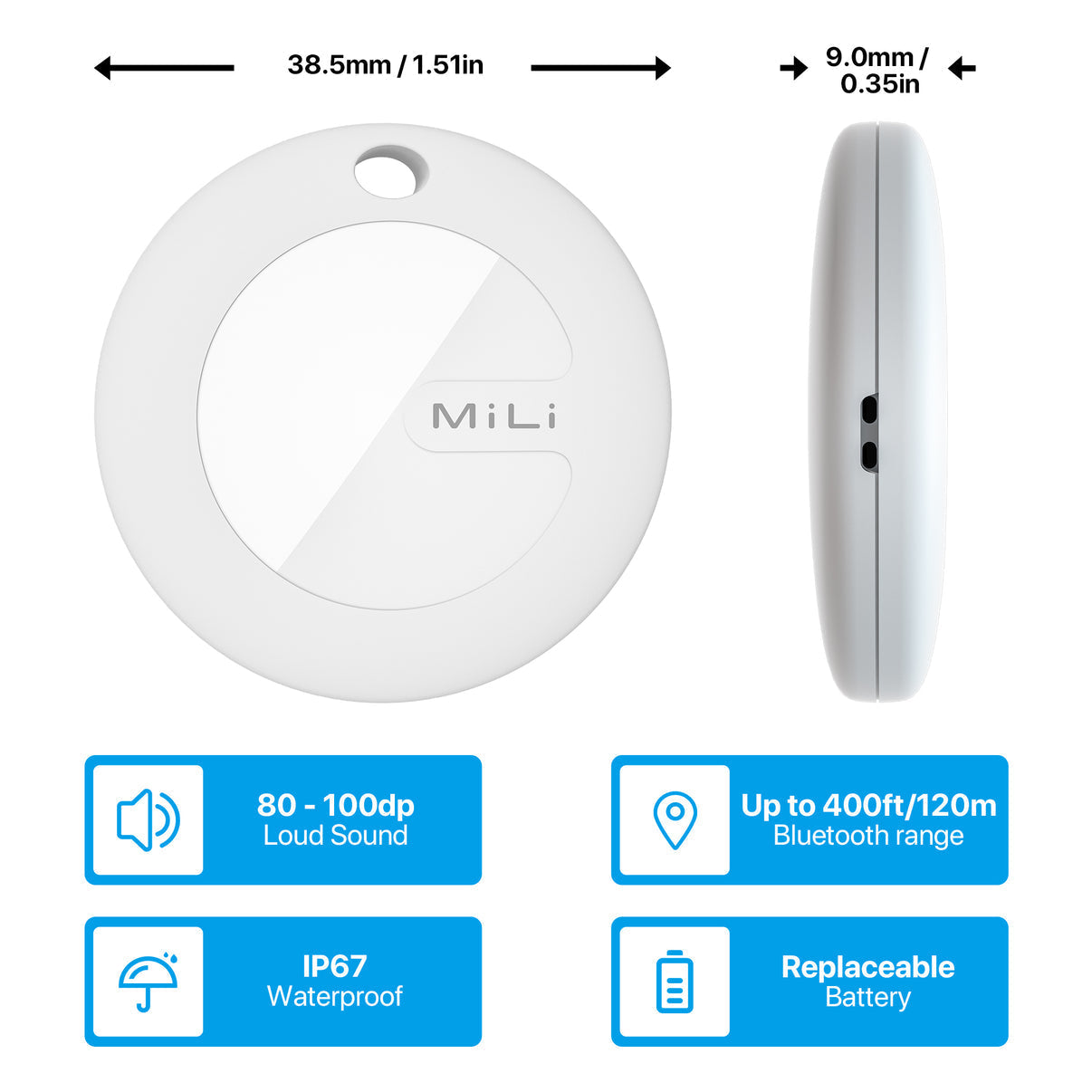 MiLi MiTag Smart Finder Keychain (Android)