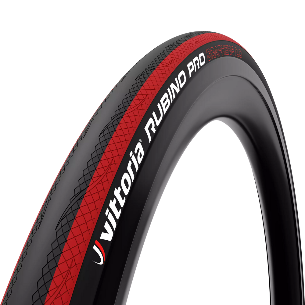 Vittoria Rubino Pro IV Road Tires (700 x 25, Blue Sidewalls, Tube Type)