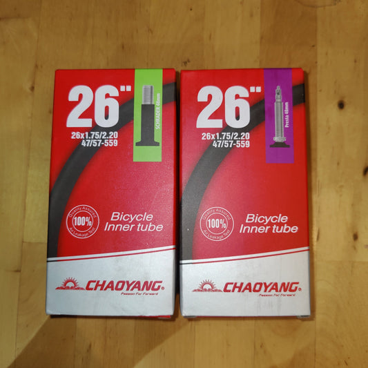 Chaoyang 26 x 1.75 to 2.2in Standard Inner Tube