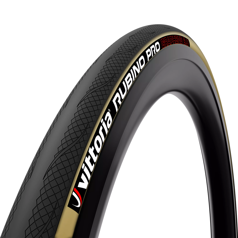 Vittoria Rubino Pro IV Road Tires (700 x 25, Blue Sidewalls, Tube Type)
