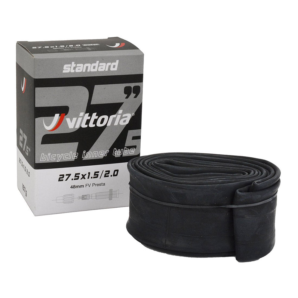 Vittoria Standard Butyl Inner Tube 27.5 x 1.5 to 2.0in w/ 48mm Presta Valve (FV)