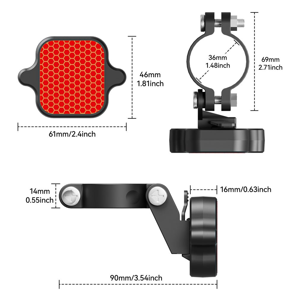 MiLi LiTag Tail Light (Apple Find My integrated)