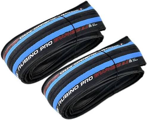 Vittoria Rubino Pro IV Road Tires (700 x 25, Blue Sidewalls, Tube Type)