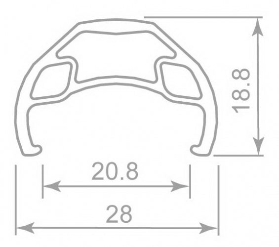 Jet Set HC-393 Rims (29in 32h i21)