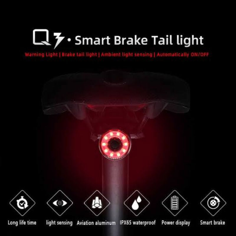 RockBros Q3 Smart Rear Tail Light Lumen