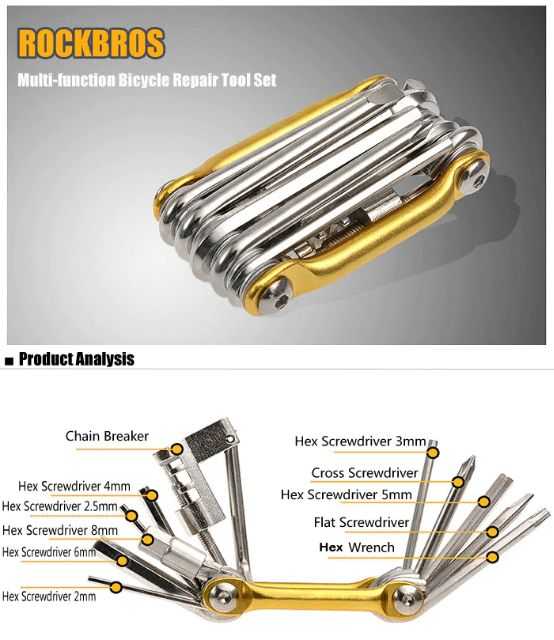 RockBros Compact Multi-Tool 11 in 1