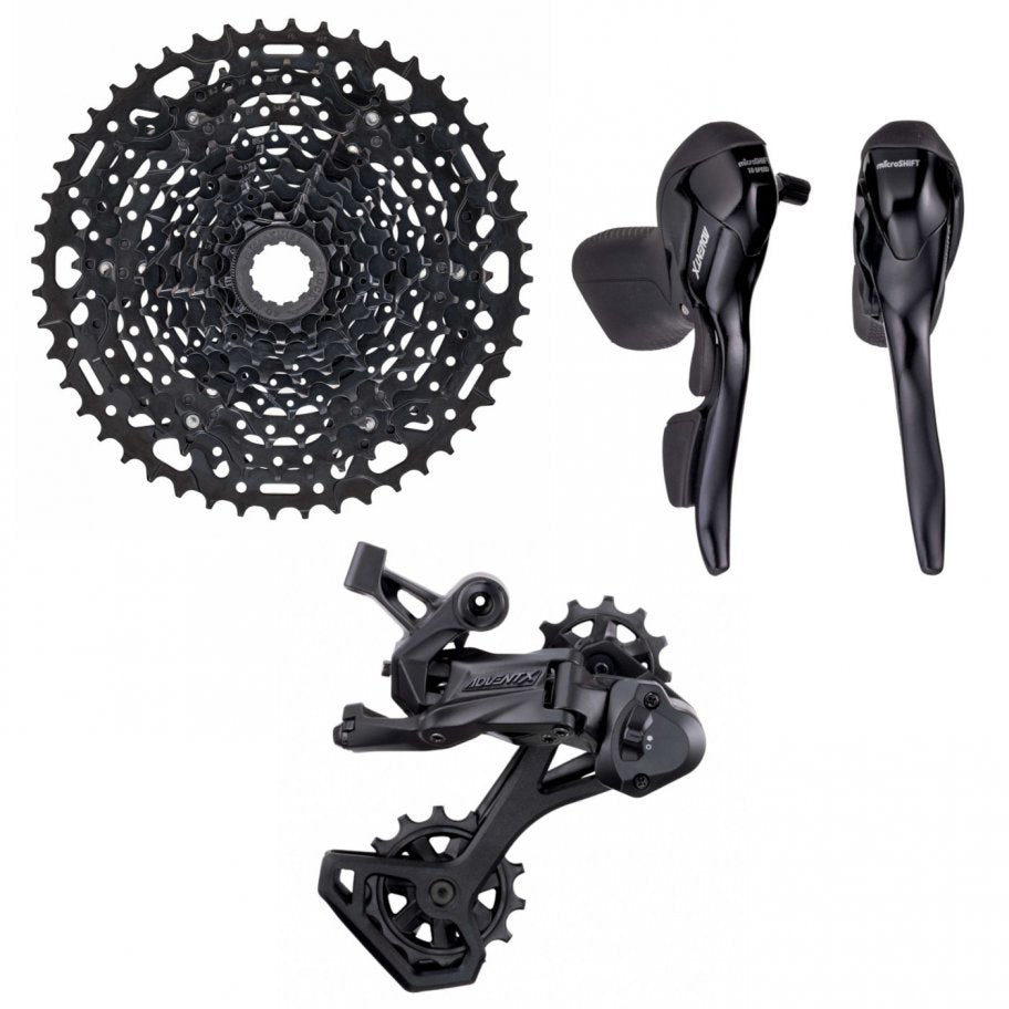 Microshift Gear Kits - Advent X Gravel 1 x 10 Speed (Brifters, Rear Derailleur, Cassette)