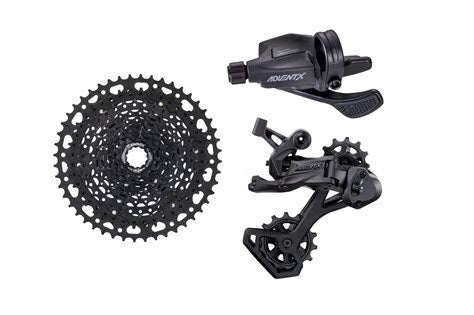 Microshift Gear Kits - Advent X MTB 1 x 10 Speed (Shifter, Rear Derailleur, Cassette)